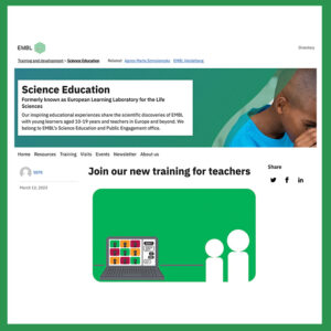 Join our new training for teachers ELLS – EMBL 2022